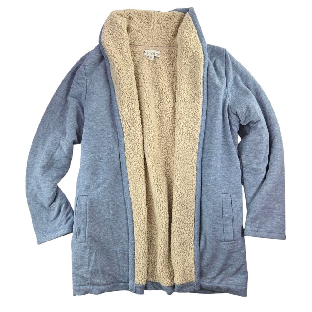 Koolaburra by UGG | Light Blue, Frency Terry Cardigan | Size Medium - Picture 2 of 5